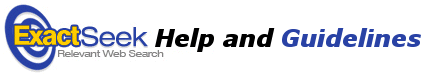 ExactSeek Help & Guidelines FAQ