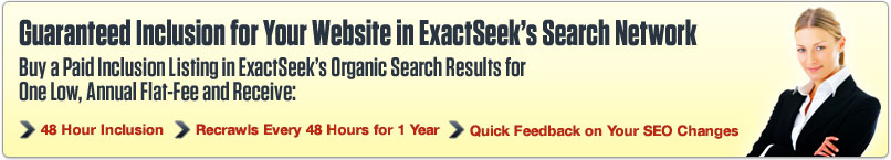 ExactSeek Paid Inclusion Program