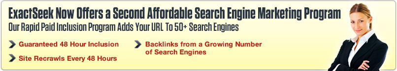 ExactSeek Paid Inclusion Program ExactSeek Paid Inclusion Program
