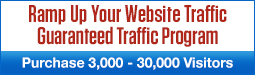 Ramp Up Your Website Traffic - Purchase 3,000 – 30,000 visitors per quarter